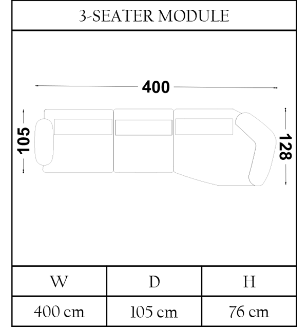 Dance Üçlü Koltuk